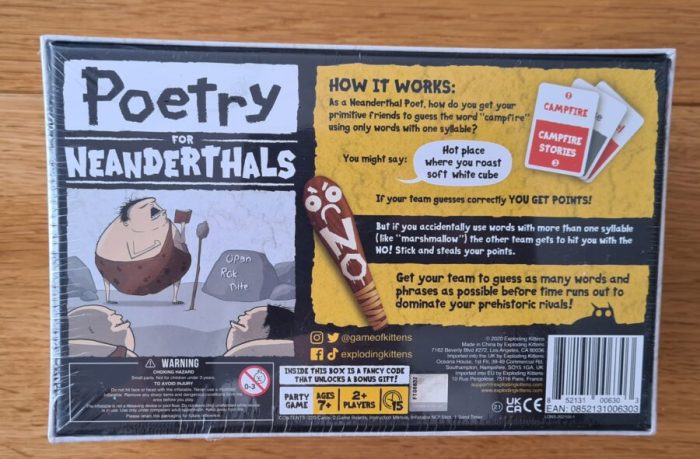 Poetry for neanderthals game online