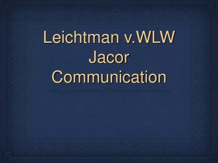 Leichtman v wlw jacor communications