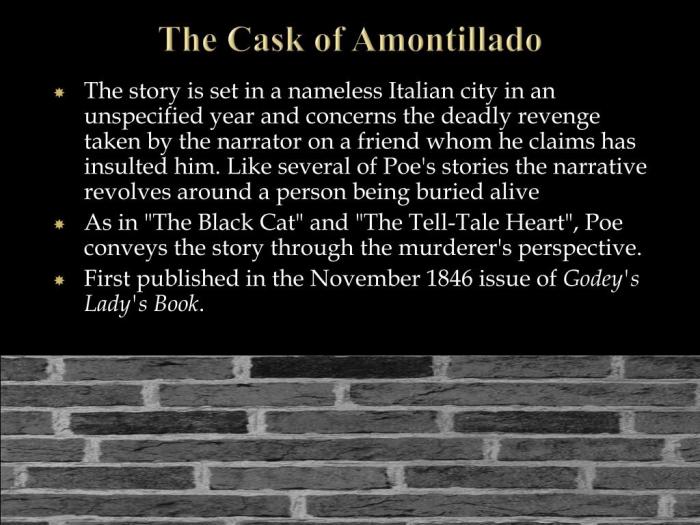 The cask of amontillado commonlit