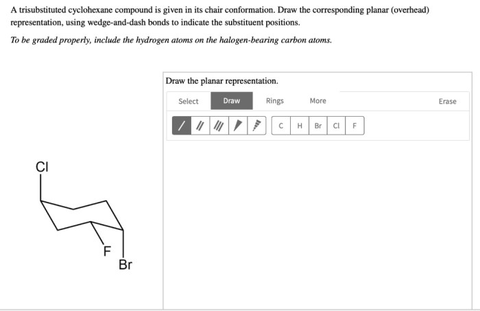 A trisubstituted cyclohexane compound is given