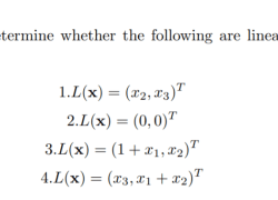 Linear transformations example