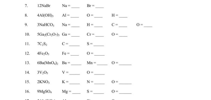 Atoms counting chemistry worksheets molecules elements count number teacherspayteachers chemical grade science subscripts school coefficients equations teaching visit lessons subject