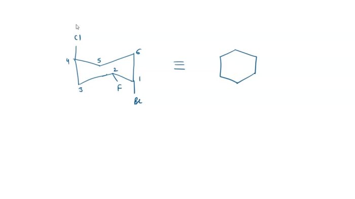 Cyclohexane trisubstituted conformations